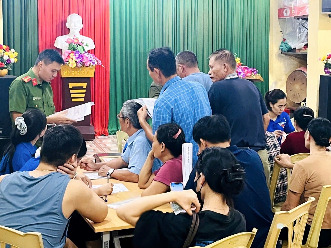 Công an xã Bắc Đông Quan tích cực triển khai 