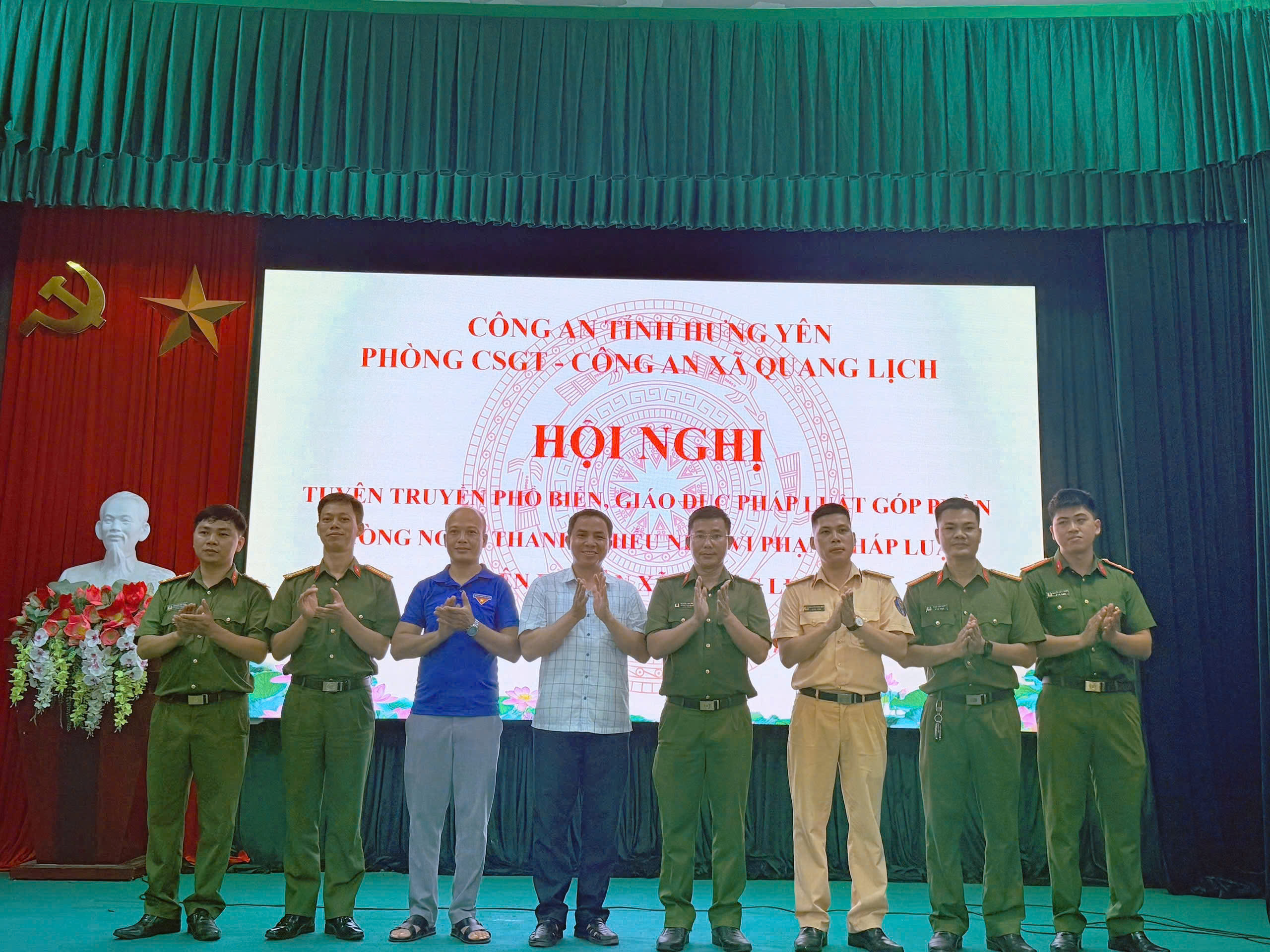 Công an xã Quang Lịch phối hợp tổ chức tuyên truyền, phổ biến, giáo dục pháp luật     cho thanh thiếu niên góp phần phòng ngừa vi phạm pháp luật trên địa bàn