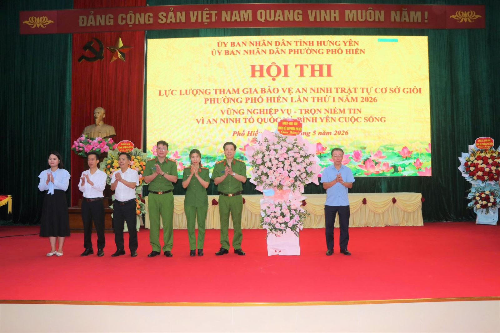 Sôi nổi Hội thi “Lực lượng bảo vệ an ninh, trật tự ở cơ sở giỏi” phường Phố Hiến lần thứ I năm 2026