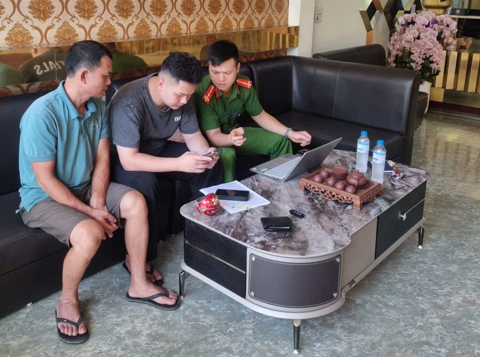Công an xã Nam Thụy Anh tăng cường công tác kiểm tra, quản lý cư trú