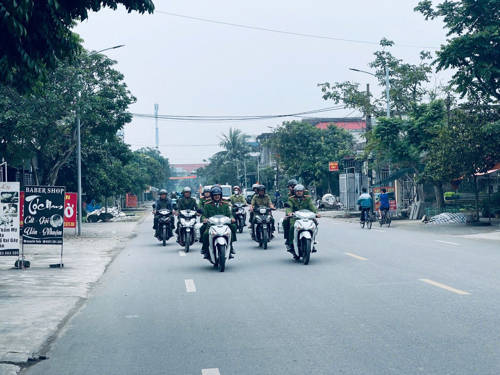 Công an xã Đồng Châu tăng cường tuần tra, kiểm soát đảm bảo ANTT trên địa bàn.