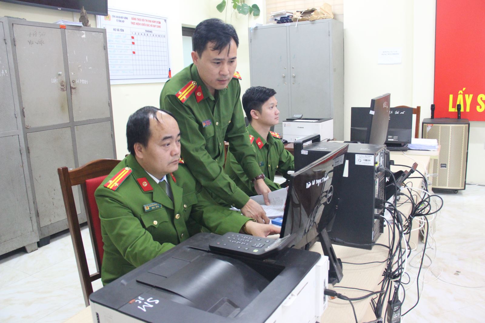 Công an xã Hiệp Cường chủ động, tích cực trong công tác đảm bảo an ninh trật tự chuẩn bị cho ngày bầu cử