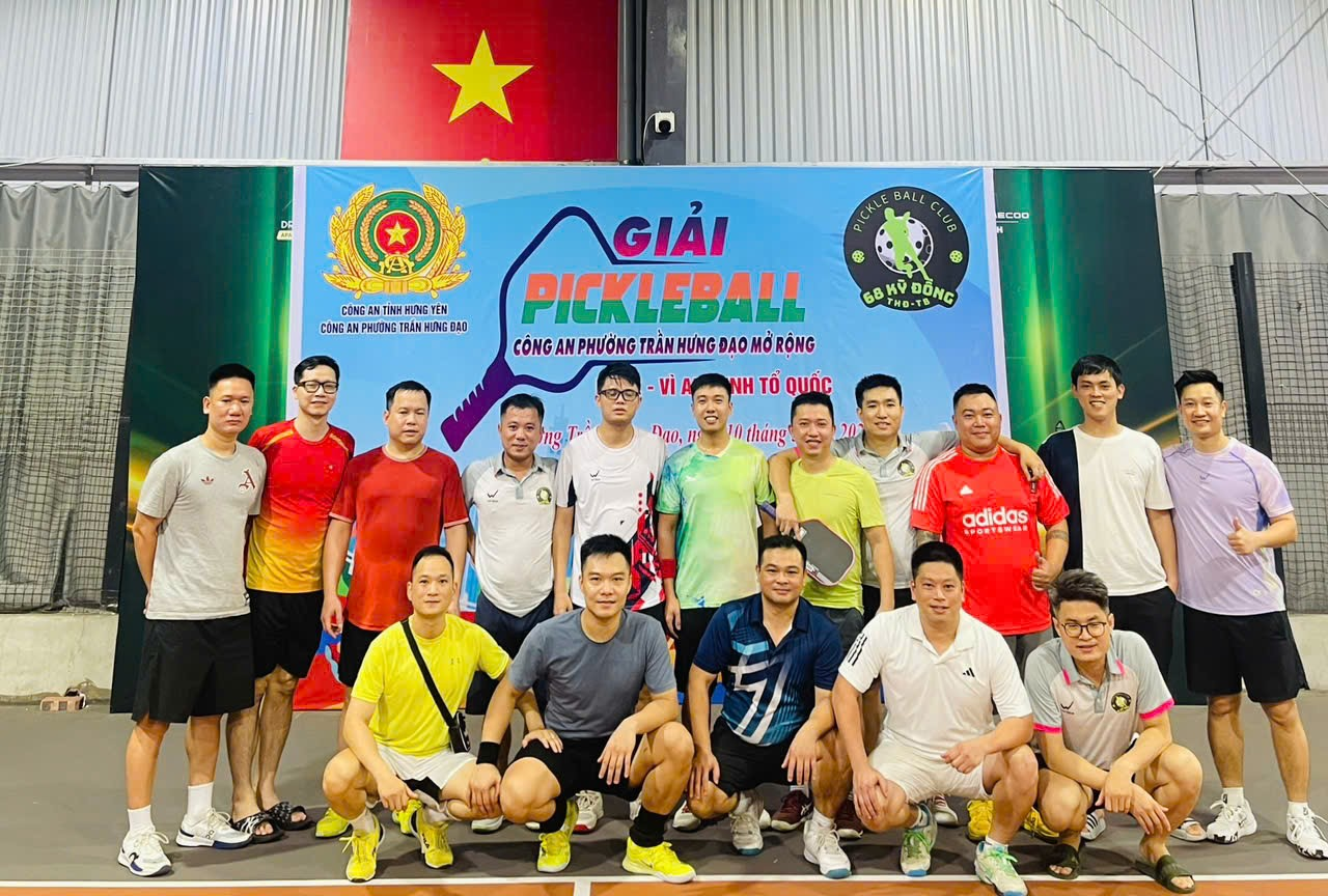 Công an phường Trần Hưng Đạo tổ chức giải thi đấu Pickleball mở rộng hưởng ứng Đại hội Thể dục thể thao phường lần thứ I năm 2026
