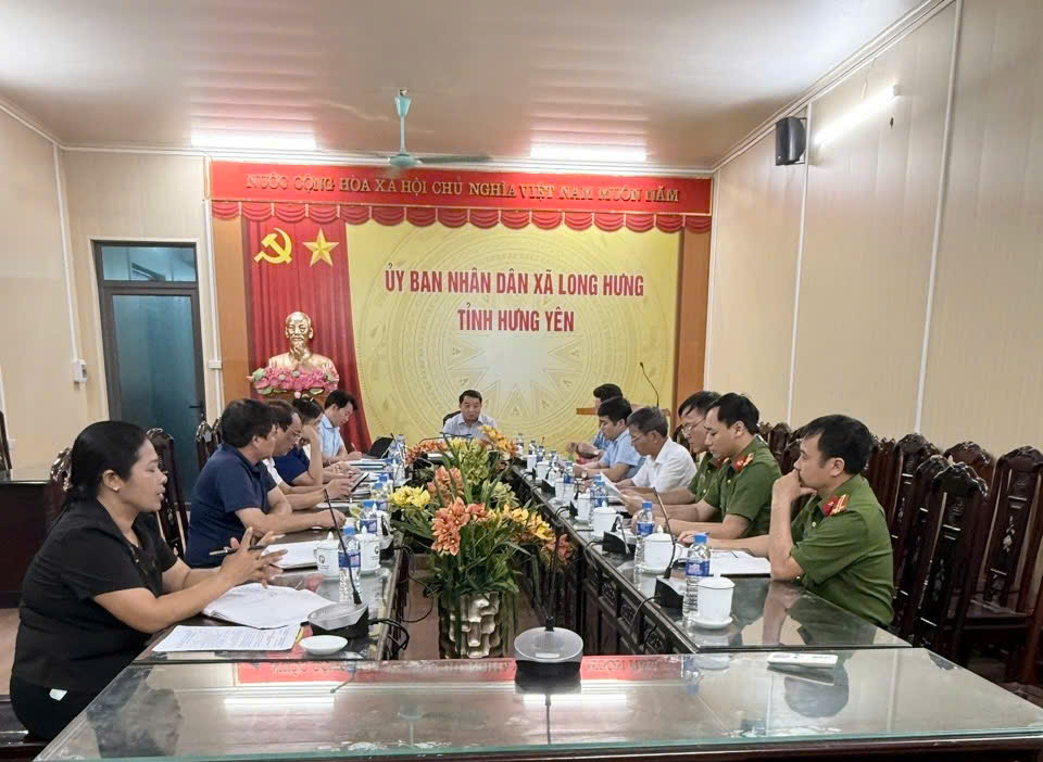 Công an xã Long Hưng tham mưu tổ chức Hội nghị triển khai phương án bảo đảm an ninh trật tự kỳ thi tuyển sinh vào lớp 10 năm học 2026-2027