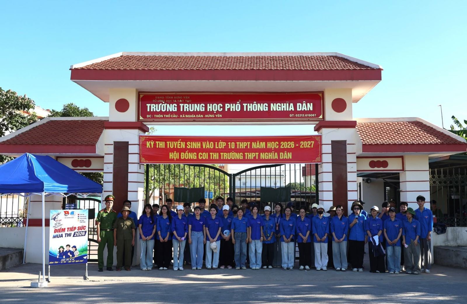 Đoàn thanh niên Công an xã Nghĩa Dân: Phối hợp triển khai chương trình “Tiếp sức mùa thi” năm 2026 