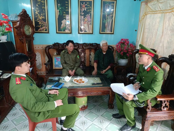 Công an xã Bắc Đông Quan đẩy mạnh công tác rà soát, kiểm tra cư trú