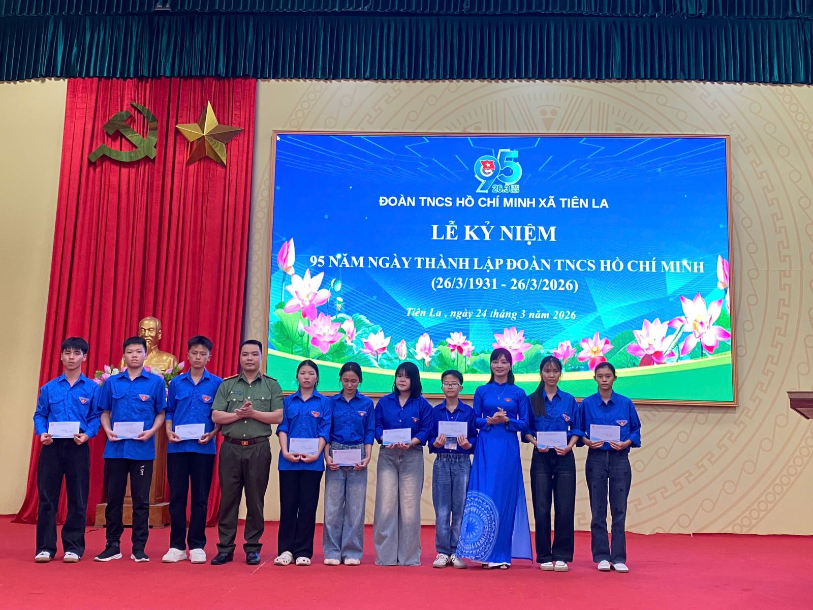 Công an xã Tiên La tổ chức các hoạt động hướng tới kỷ niệm 95 năm ngày thành lập Đoàn TNCS Hồ Chí Minh.