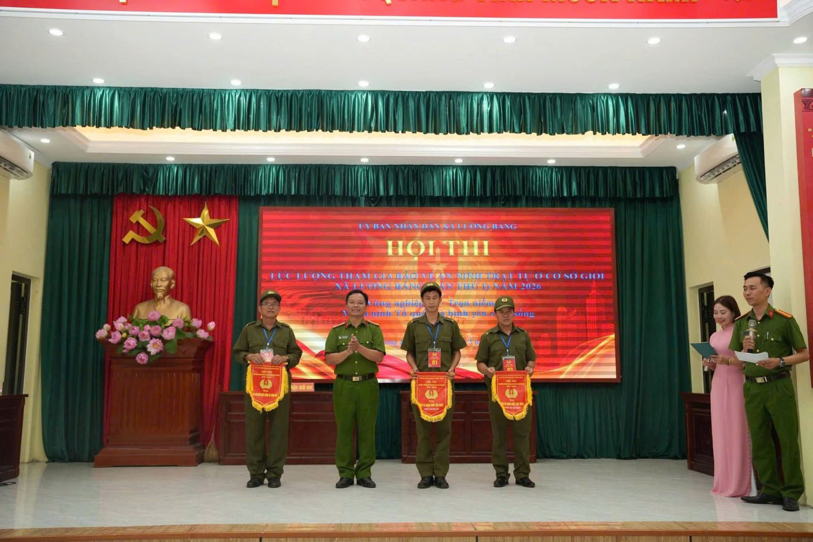 Công an xã Lương Bằng tham mưu tổ chức thành công Hội thi “Lực lượng tham gia bảo vệ an ninh, trật tự ở cơ sở giỏi” lần thứ I năm 2026 