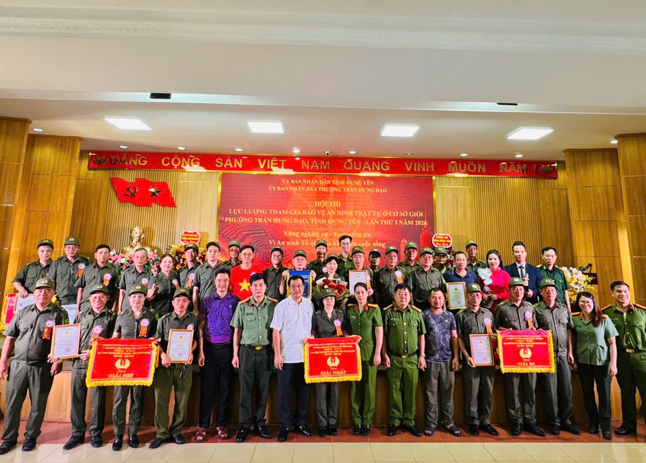 Công an phường Trần Hưng Đạo tham mưu UBND phường tổ chức thành công hội thi lực lượng tham gia bảo vệ ANTT ở cơ sở giỏi lần thứ I năm 2026