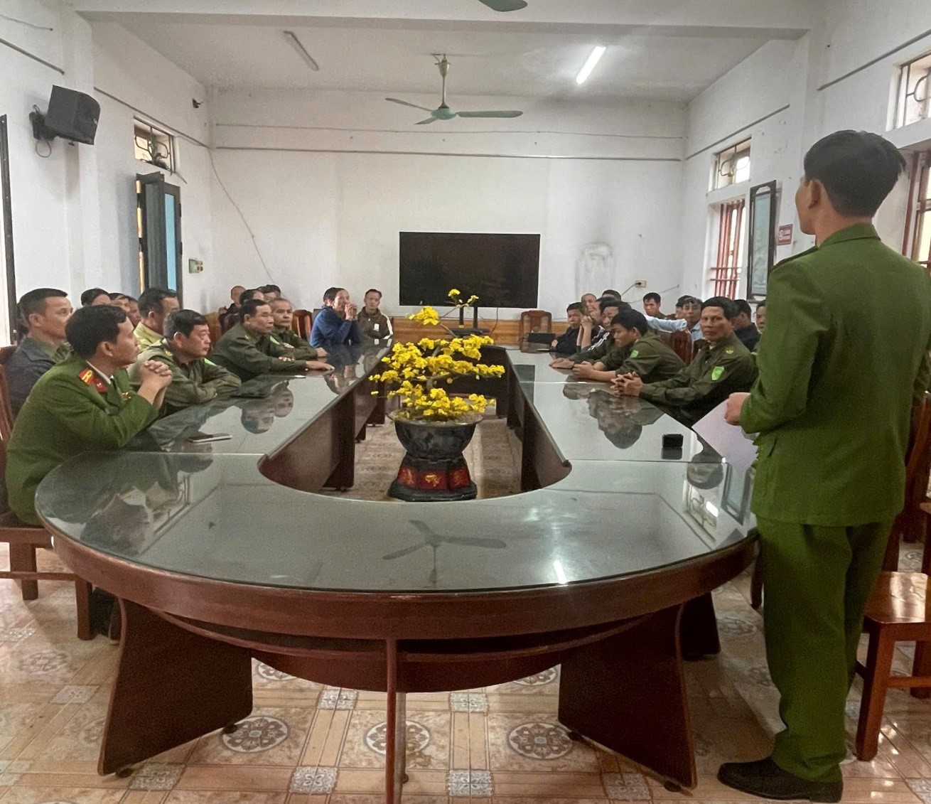 Công an xã Thần Khê chủ động triển khai các biện pháp bảo đảm an ninh, trật tự phục vụ cuộc bầu cử