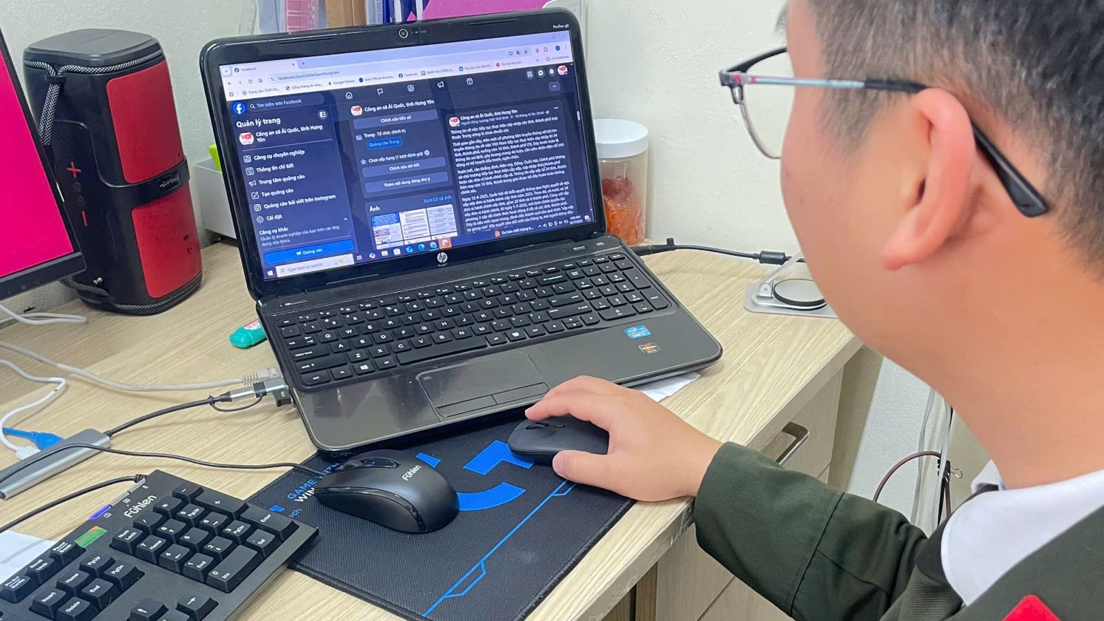 Công an xã Ái Quốc kiên trì bảo vệ nền tảng tư tưởng của đảng trong tình hình mới