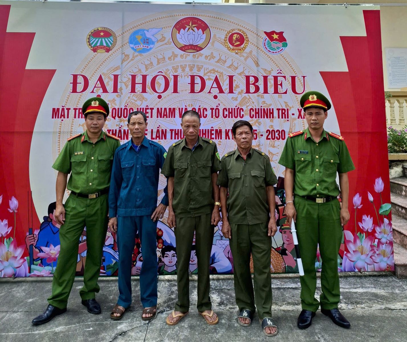 Công an xã Thần Khê đảm bảo an ninh trật tự Đại hội đại biểu MTTQ Việt Nam xã lần thứ I, nhiệm kỳ 2025-2030.
