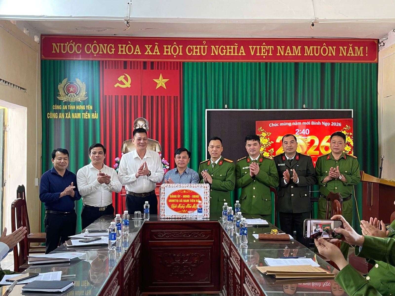 Công an xã Nam Tiền Hải triển khai phương án đảm bảo ANTT đêm giao thừa, quyết tâm giữ vững bình yên để Nhân dân vui Xuân, đón Tết an toàn