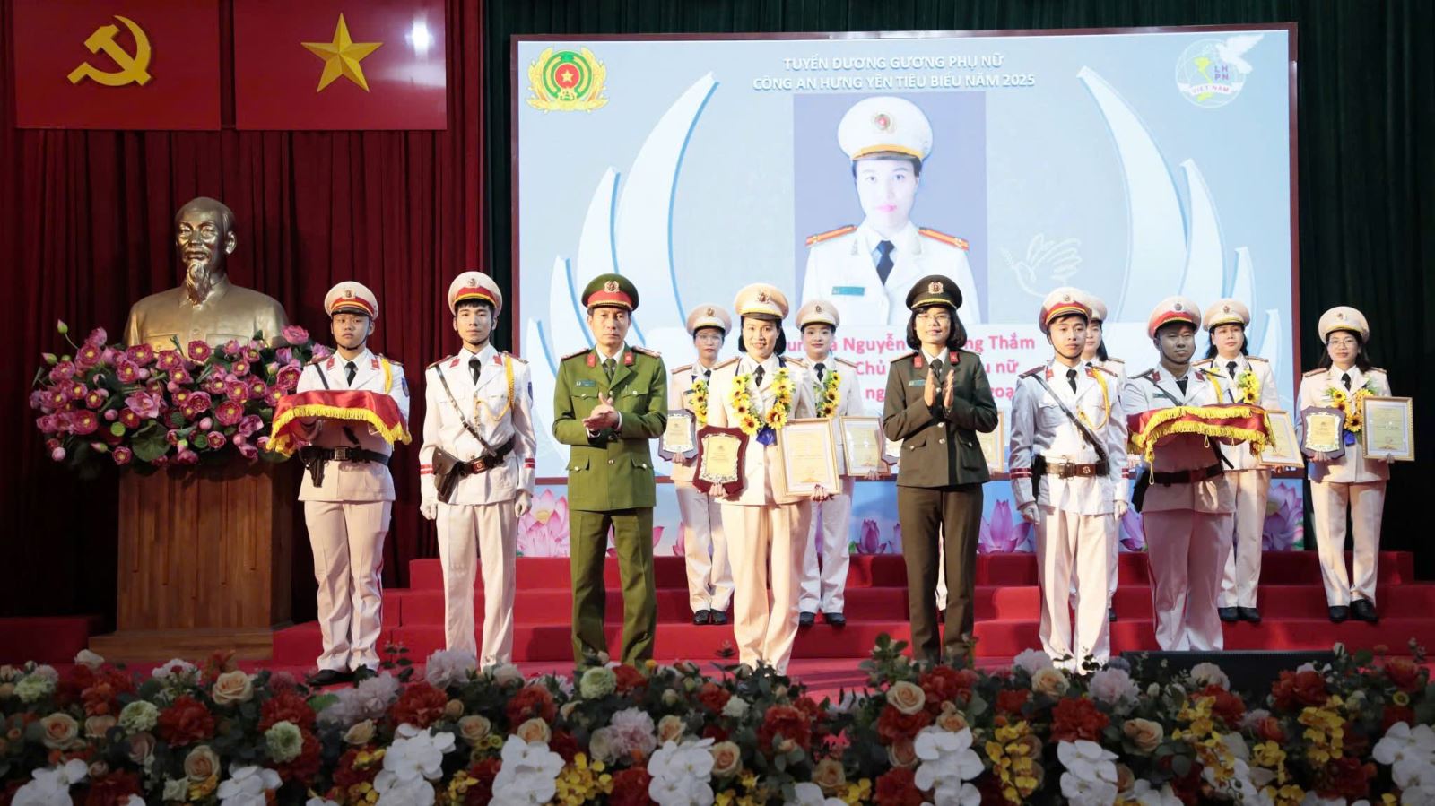 Trung tá Nguyễn Thị Hồng Thắm - Chủ tịch Hội phụ nữ năng động và tâm huyết với công việc