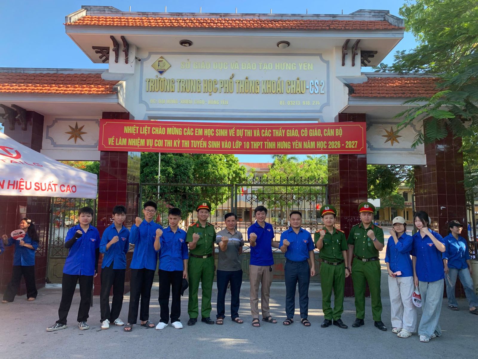 Công an xã Chí Minh tiếp sức mùa thi tuyển sinh lớp 10 năm học 2026 – 2027