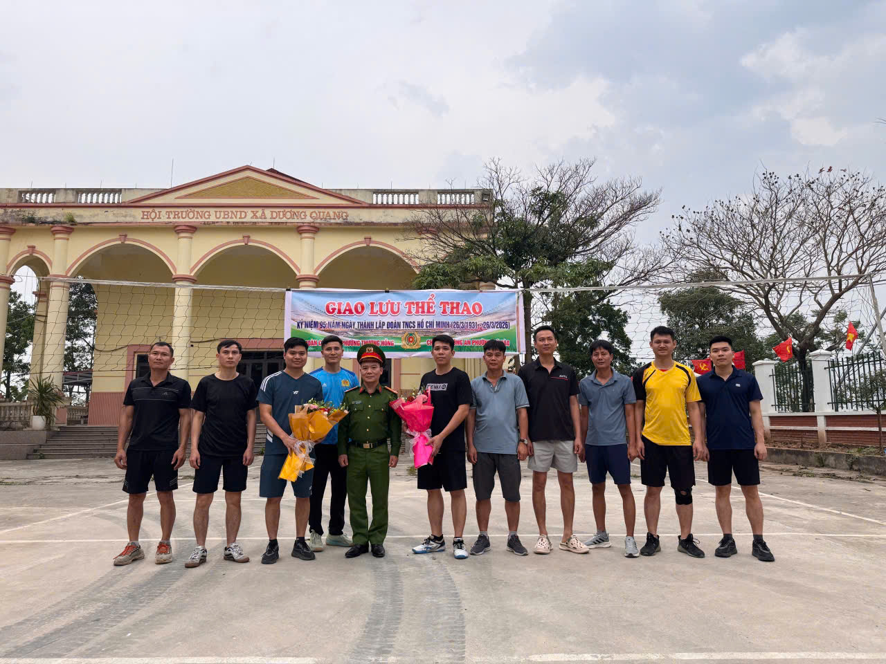 Công an phường Thượng Hồng và Công an phường Mỹ Hào: Giao lưu thể thao chào mừng ngày thành lập Đoàn Thanh niên