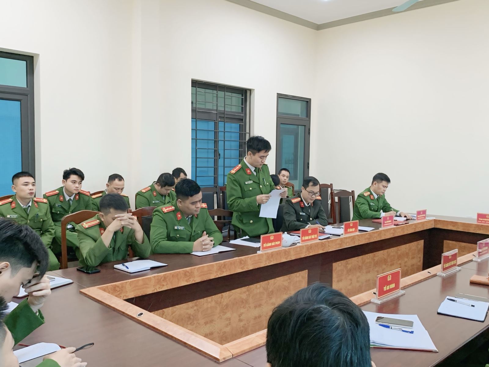 Công an xã Châu Ninh bảo đảm an ninh, trật tự cưỡng chế thi hành án dân sự ngày 23/12/2025