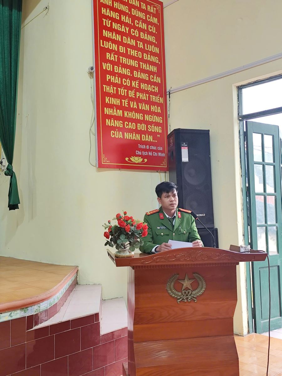 CÔNG AN XÃ HỒNG MINH: TỔ CHỨC HỘI NGHỊ TRIỂN KHAI PHƯƠNG ÁN BẢO VỆ TUYỆT ĐỐI AN NINH, AN TOÀN BẦU CỬ ĐẠI BIỂU QUỐC HỘI KHÓA XVI VÀ HỘI ĐỒNG NHÂN DÂN CÁC CẤP NHIỆM KỲ 2026 - 2031