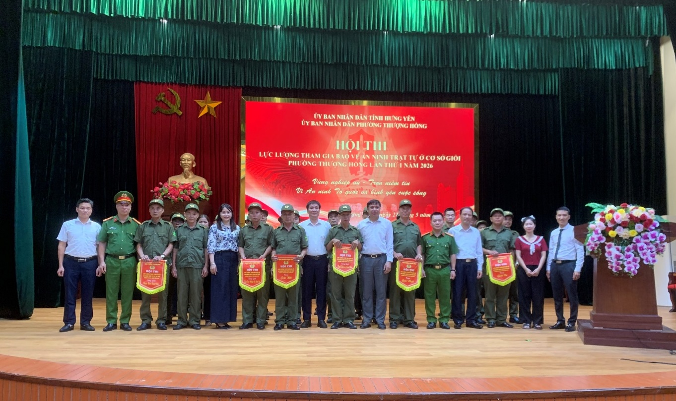 Công an phường Thượng Hồng tham mưu UBND phường tổ chức Hội thi lực lượng tham gia bảo vệ an ninh trật tự ở cơ sở giỏi năm 2026