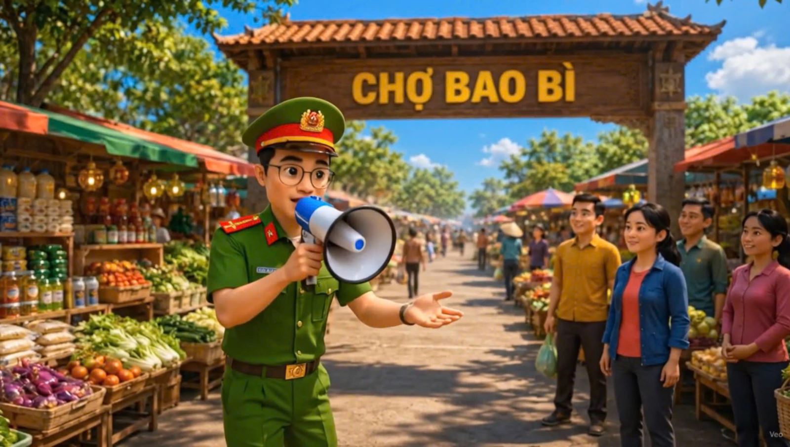 Công an phường Mỹ Hào đẩy mạnh ứng dụng công nghệ AI vào công tác tuyên truyền, phổ biến pháp luật.