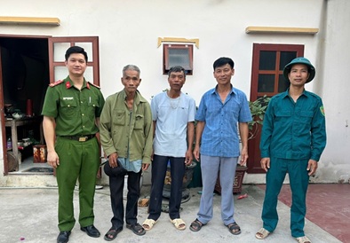 CÔNG AN XÃ HIỆP CƯỜNG PHỐI HỢP GIÚP ĐỠ CỤ ÔNG ĐI LẠC TRỞ VỀ GIA ĐÌNH AN TOÀN