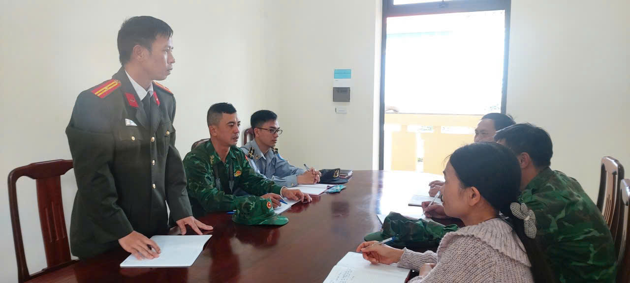 Công an xã Nam Cường tham gia tuần tra, kiểm soát liên ngành phòng, chống khai thác thủy sản bất hợp pháp (IUU)