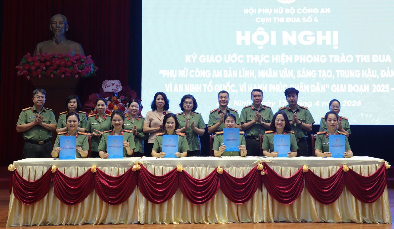 Hội Phụ nữ Cụm thi đua số 4, Bộ Công an tổ chức ký kết giao ước thi đua giai đoạn 2025 - 2030