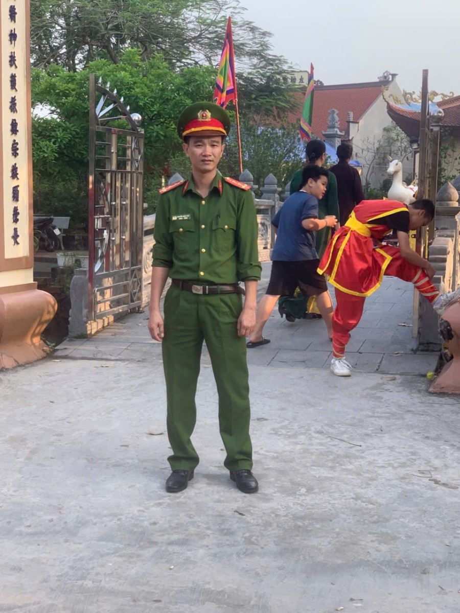 Công an xã Nguyễn Trãi đảm bảo an ninh trật tự, trật tự an toàn giao thông Lễ hội truyền thống đình - đền thôn Nam Trì năm 2026