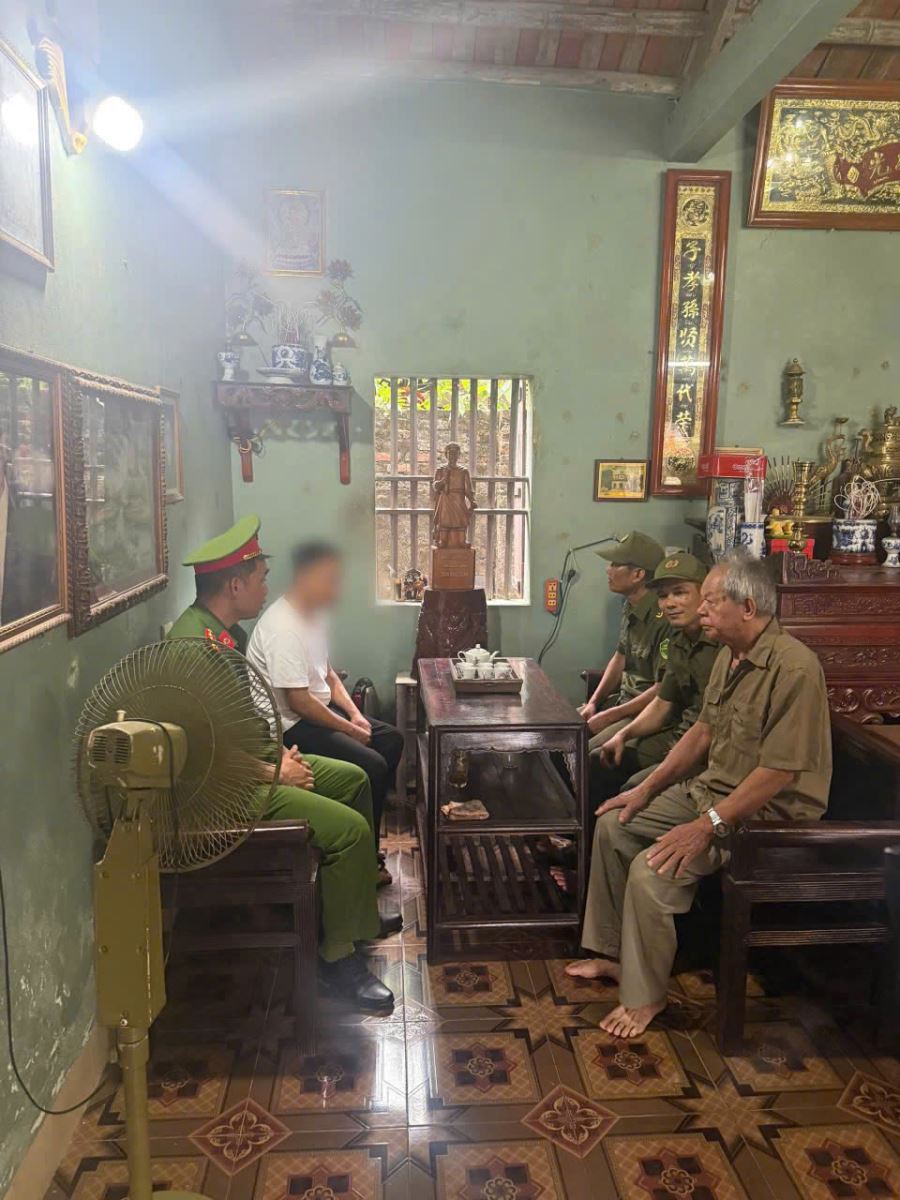 Công an xã Hiệp Cường đẩy mạnh tuyên truyền, vận động người nghiện cai nghiện tự nguyện