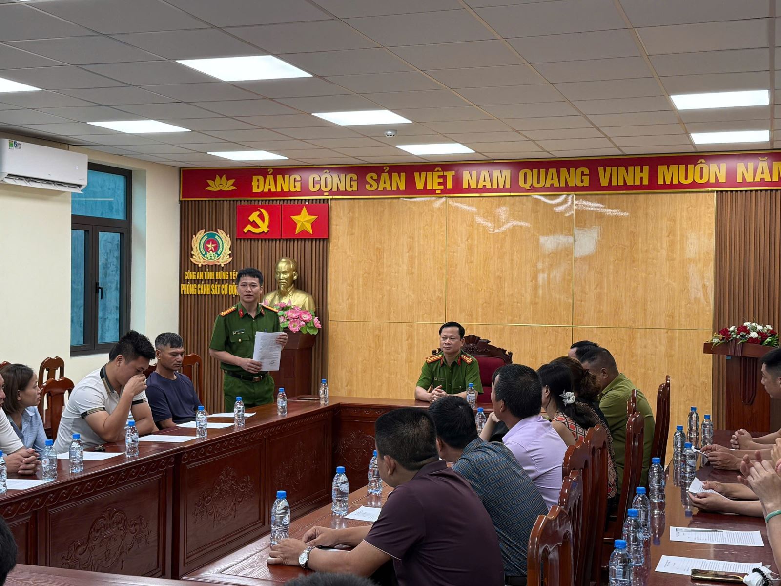 Phòng Cảnh sát cơ động tổ chức gặp mặt thân nhân chiến sỹ nghĩa vụ 