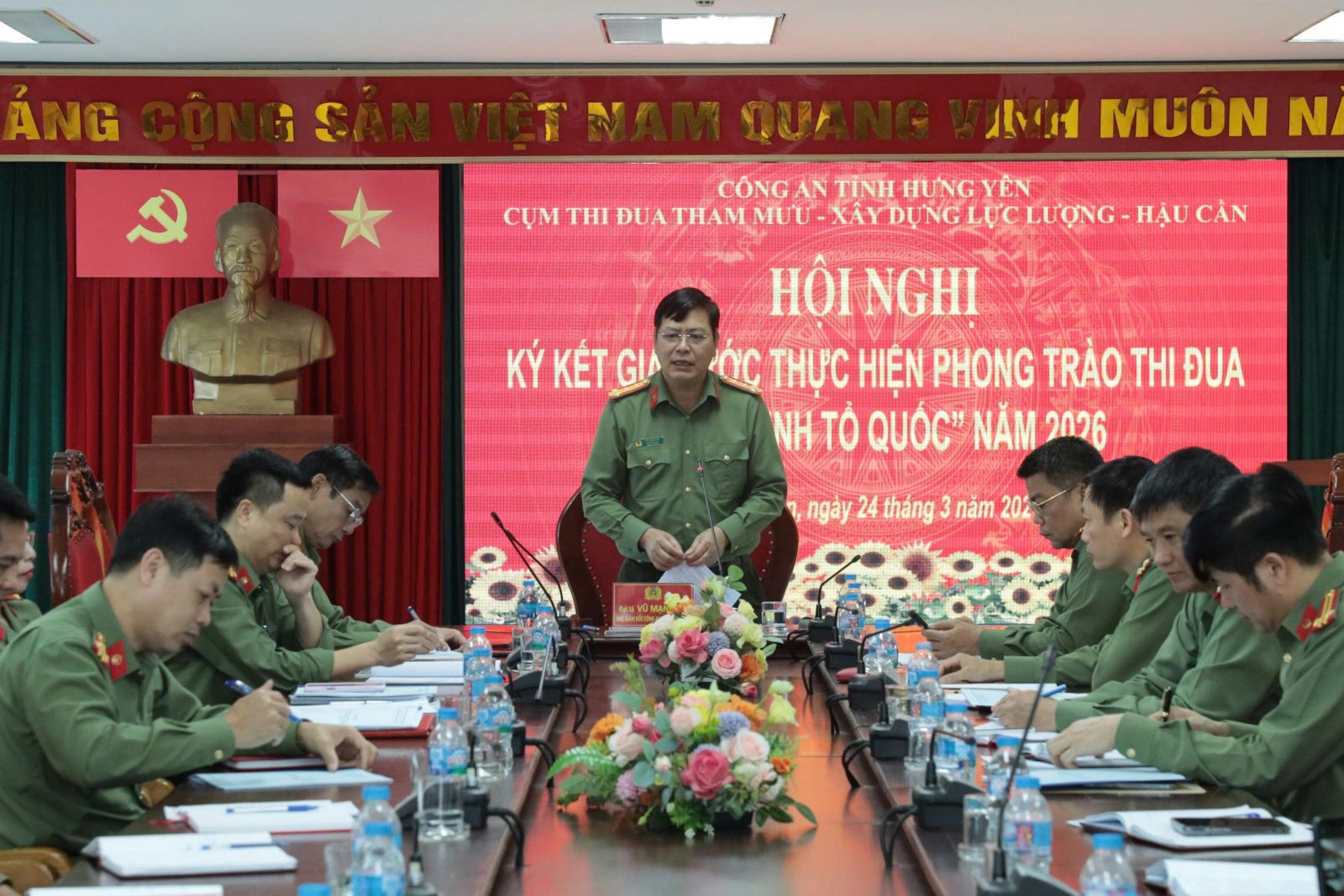 Cụm thi đua Tham mưu, Xây dựng lực lượng, Hậu cần ký kết giao ước thực hiện phong trào thi đua 