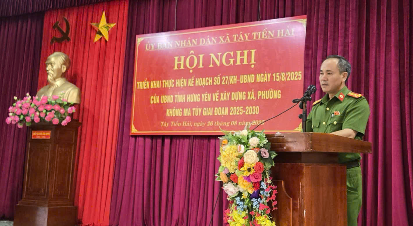 Xã Tây Tiền Hải triển khai kế hoạch cao điểm thực hiện mục tiêu xây dựng xã không ma túy năm 2025 
