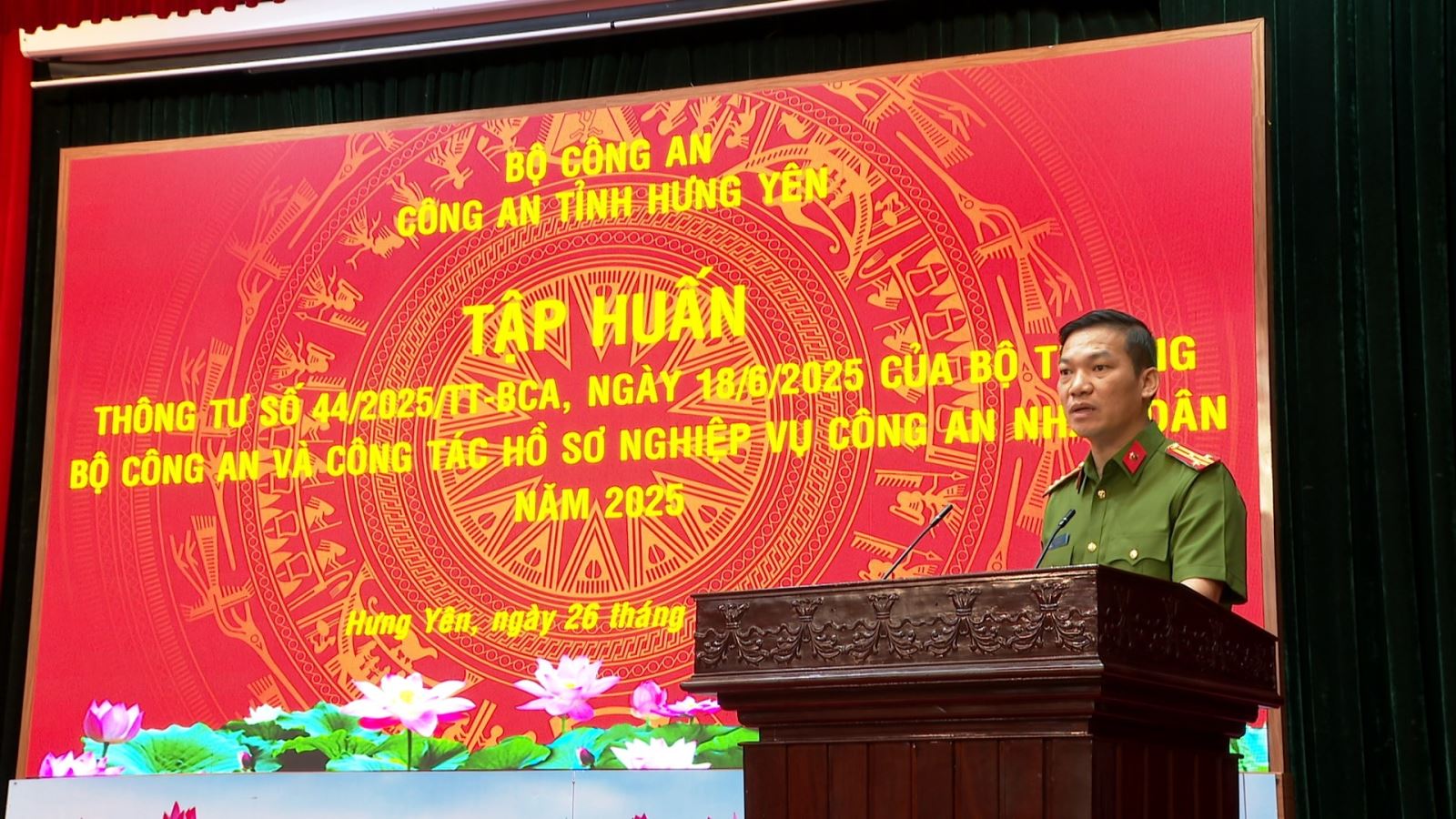 Công an tỉnh Hưng Yên tập huấn công tác hồ sơ nghiệp vụ trong Công an nhân dân