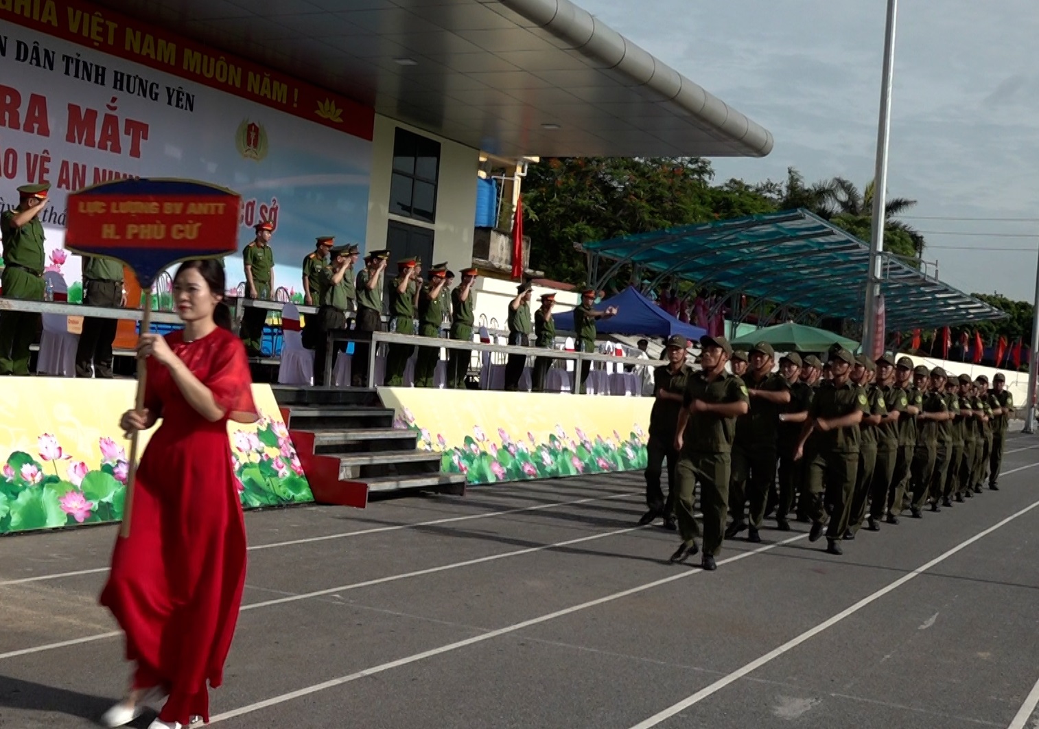 Tổng duyệt chương trình Lễ ra mắt lực lượng tham gia bảo vệ an ninh  trật tự ở cơ sở 