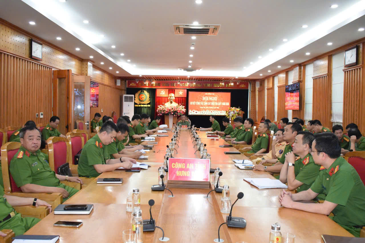 Hội nghị trực tuyến sơ kết công tác Cảnh sát điều tra Quý I năm 2026