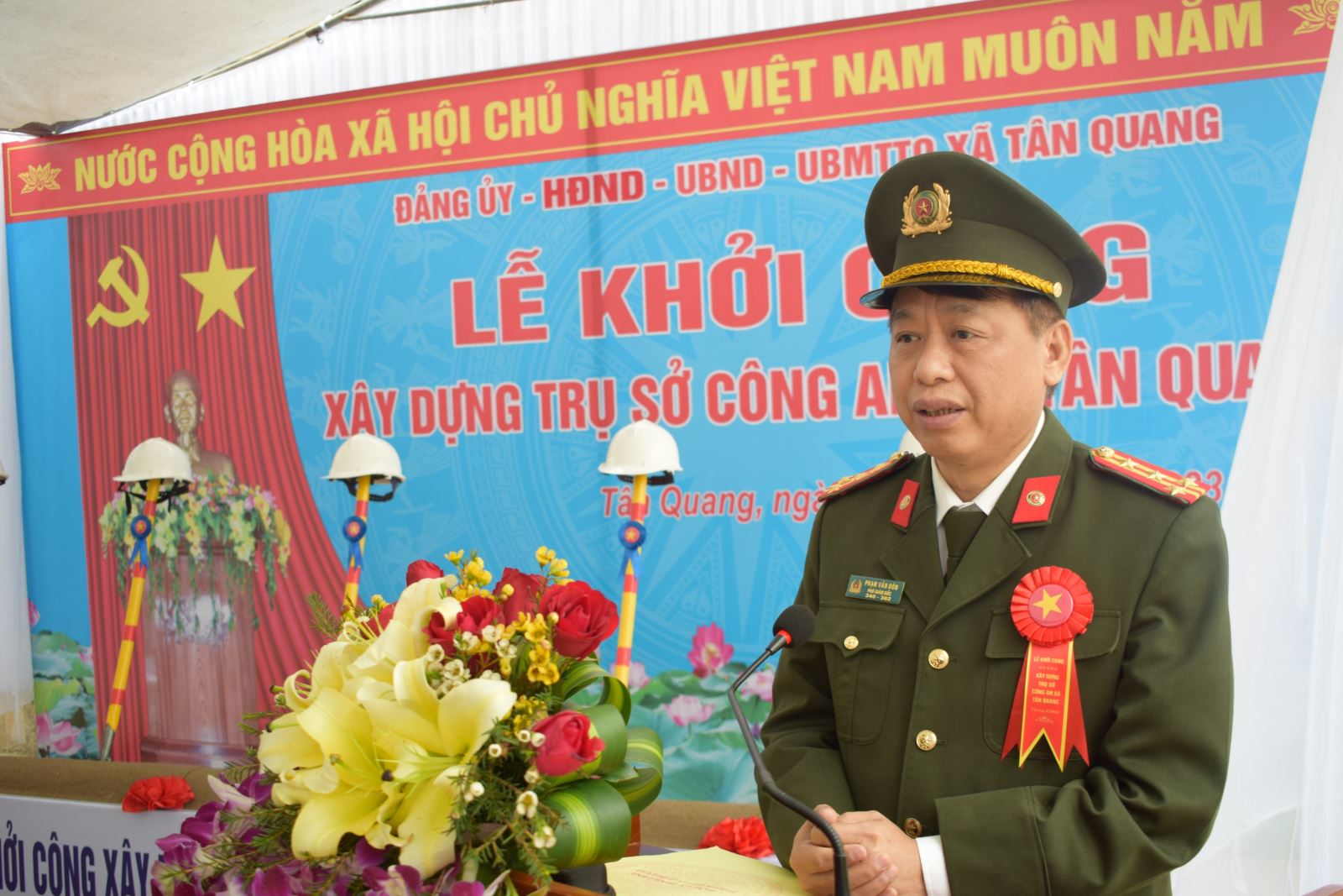 Khởi công xây dựng Trụ sở làm việc Công an xã Tân Quang, huyện Văn Lâm