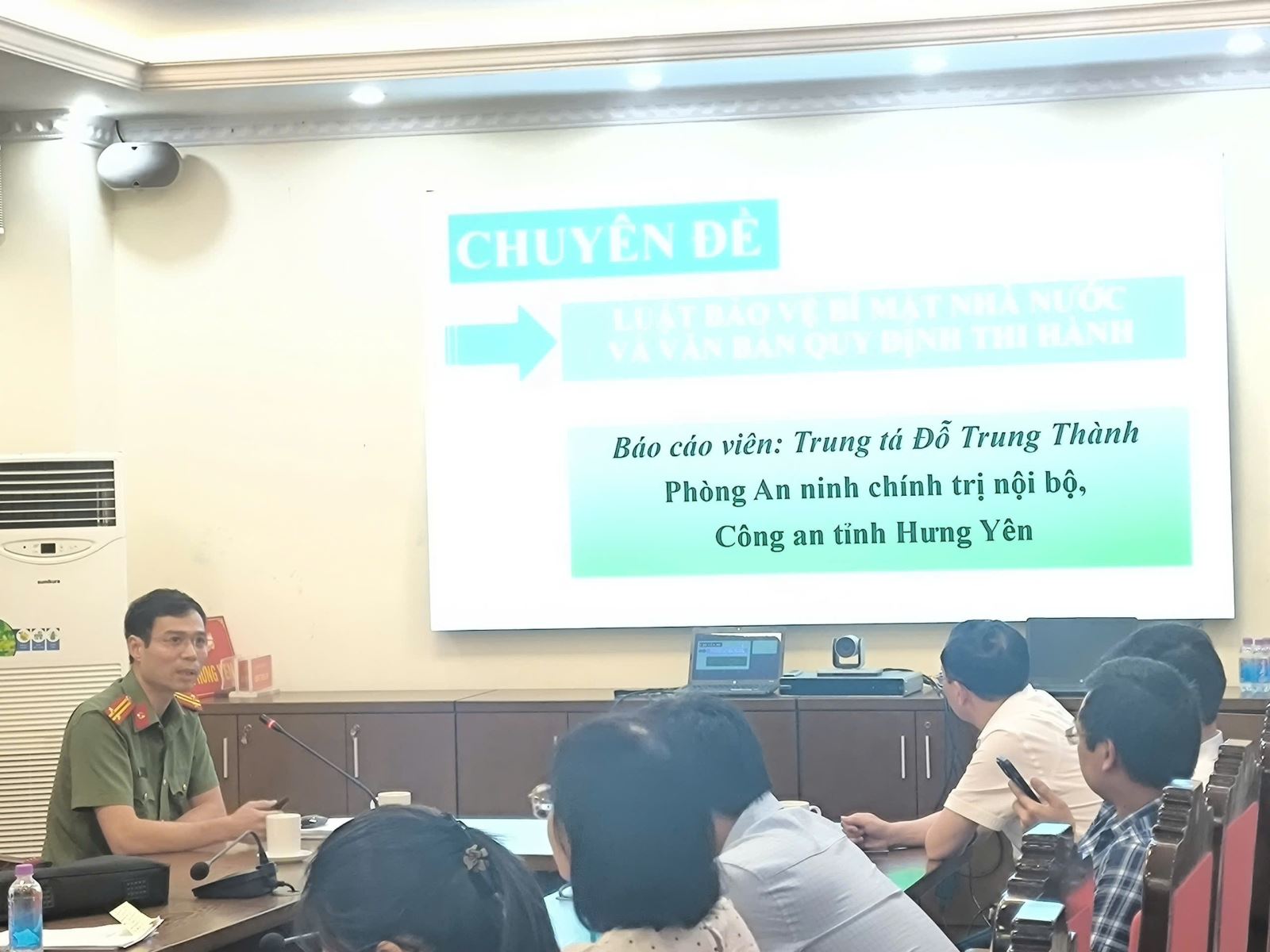 Phòng An ninh chính trị nội bộ phối hợp với Văn phòng Tỉnh ủy Hưng Yên tổ chức Hội nghị tập huấn về công tác bảo vệ bí mật nhà nước