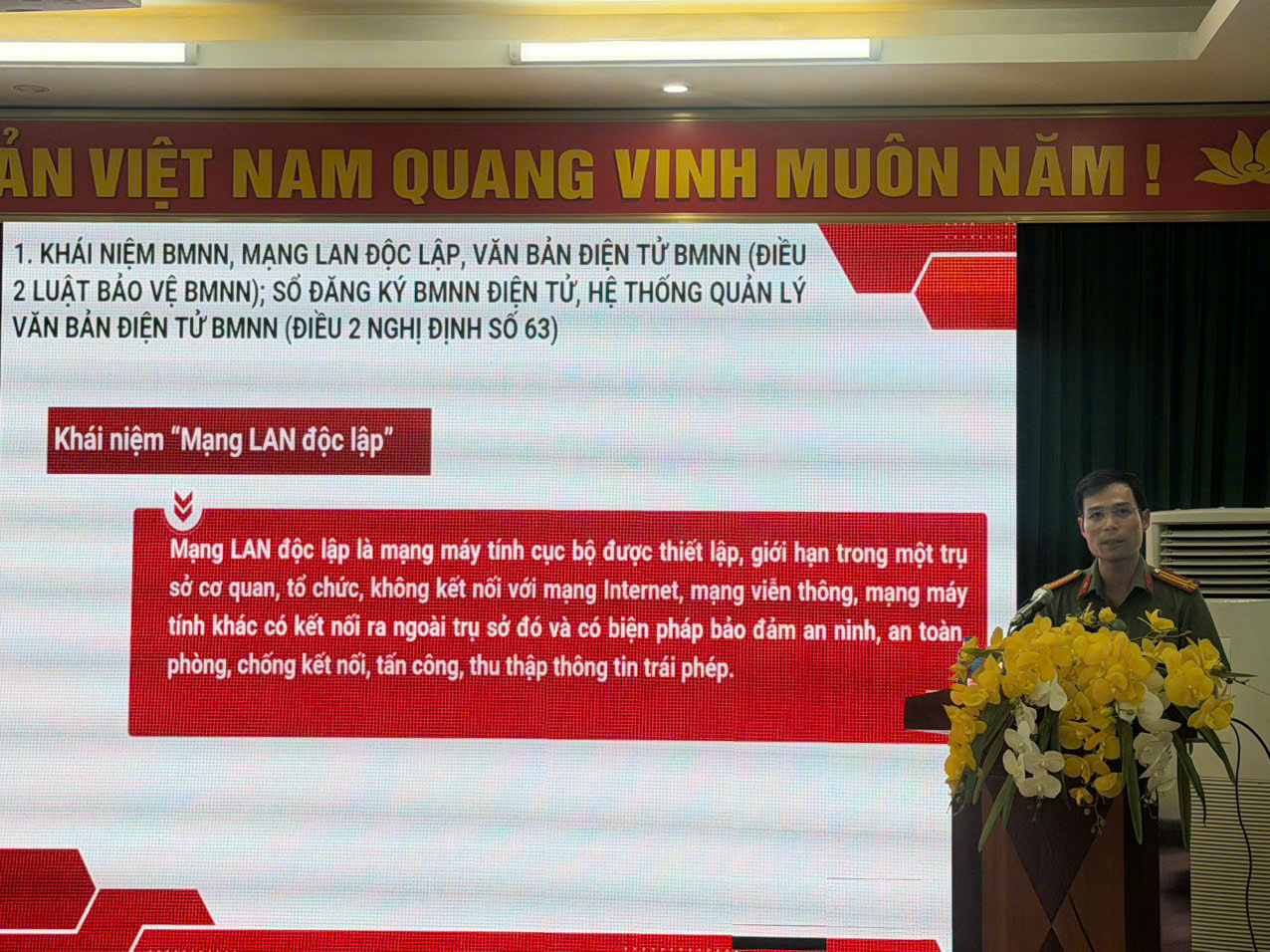 Phòng An ninh chính trị nội bộ phối hợp tổ chức Hội nghị tập huấn về công tác bảo vệ bí mật nhà nước 