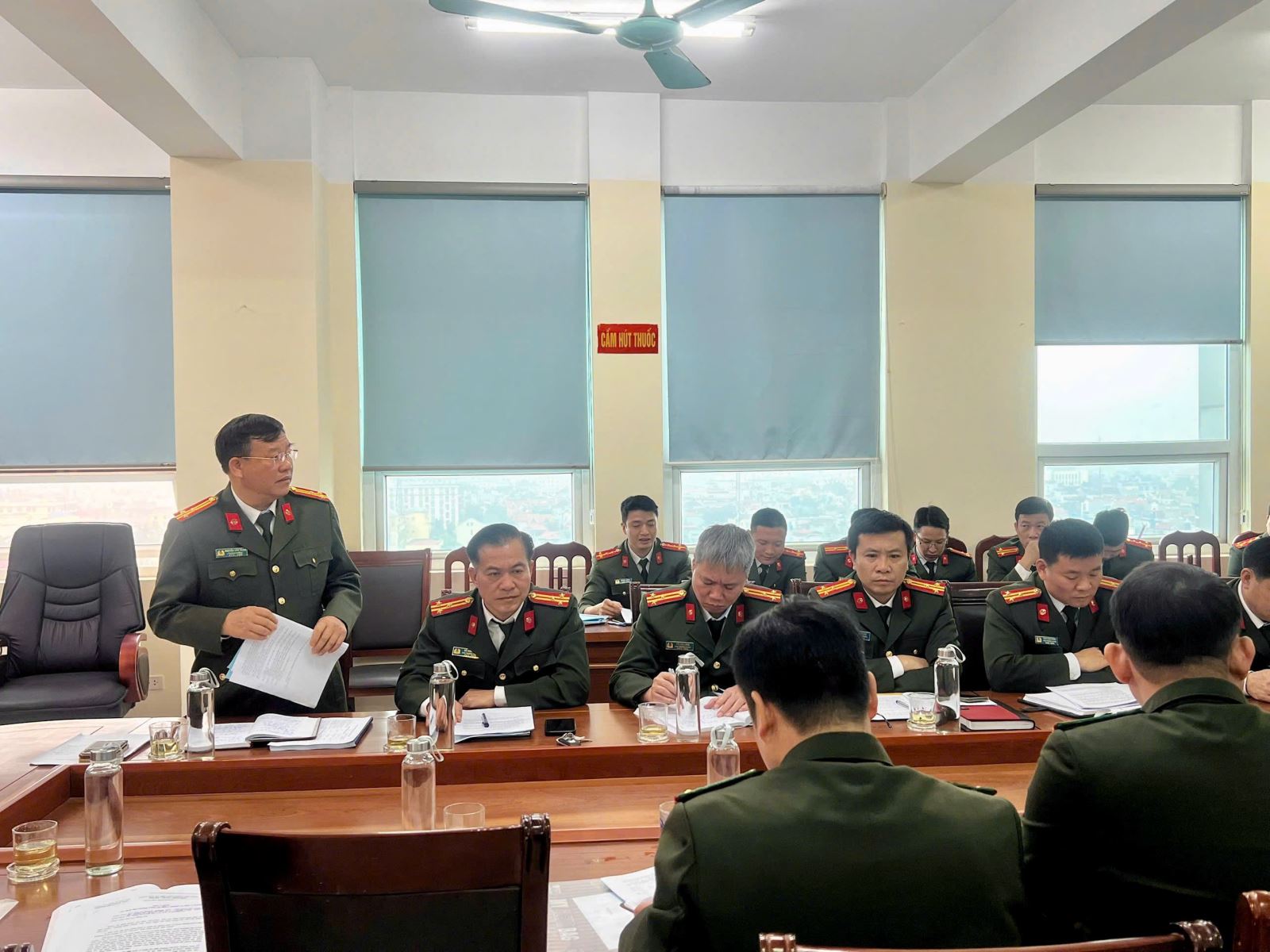 Phòng An ninh chính trị nội bộ tổ chức Hội ý về giải pháp tháo gỡ khó khăn, vướng mắc trong việc thực hiện chỉ tiêu công tác năm 2026