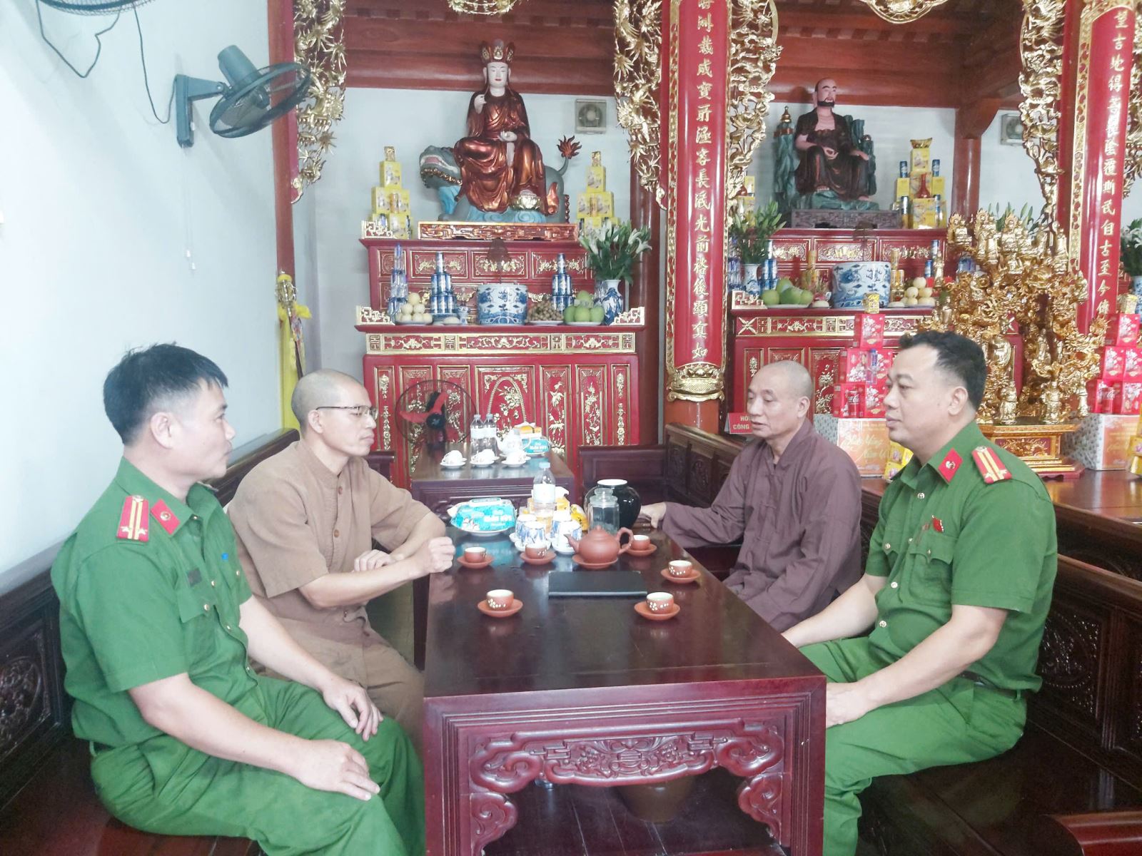 Công an xã Thần Khê đảm bảo an ninh, trật tự mùa Lễ Vu Lan năm 2025.