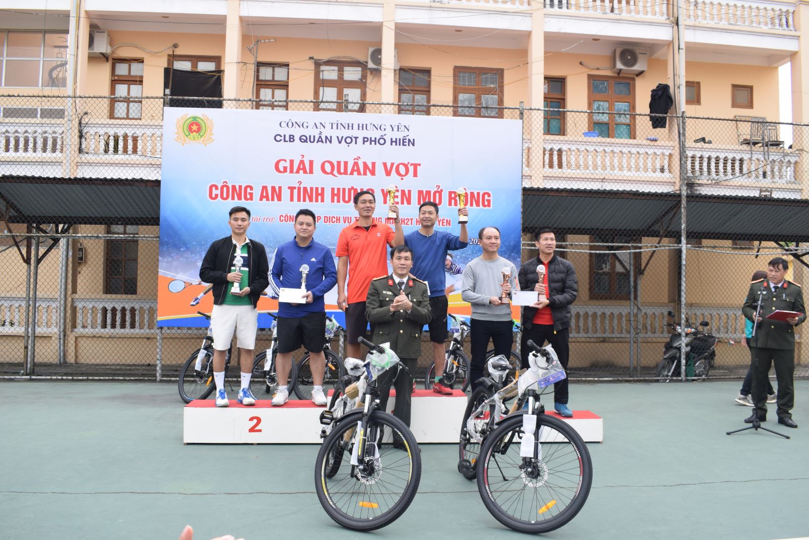Tổ chức thành công giải quần vợt Công an tỉnh Hưng Yên mở rộng năm 2022