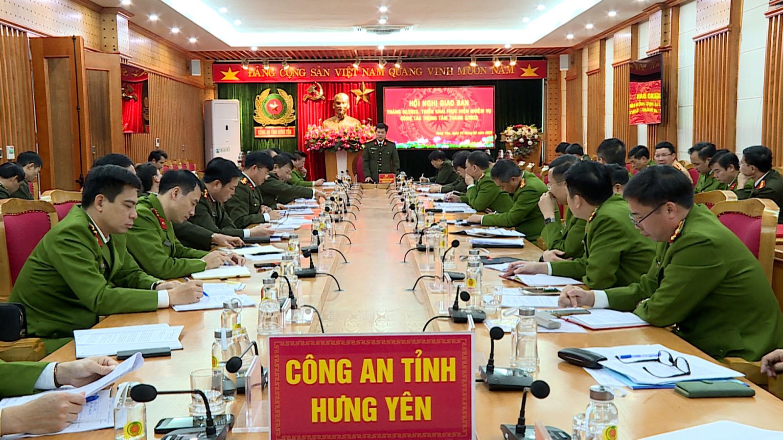 Công an tỉnh Hưng Yên tổ chức giao ban công tác tháng 02/2023