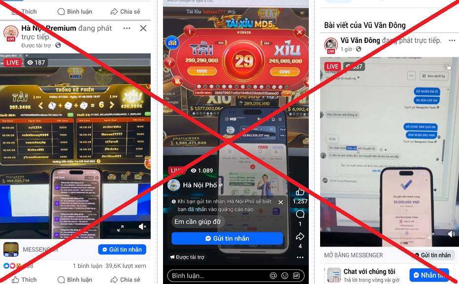 Cảnh giác với các thủ đoạn lừa đảo “Boss kéo” đánh bạc trực tuyến  trên không gian mạng
