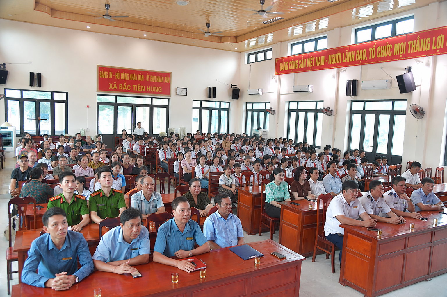 Công an xã Bắc Tiên Hưng phối hợp tổ chức tuyên truyền phòng, chống ma tuý, chung tay xây dựng xã không ma tuý