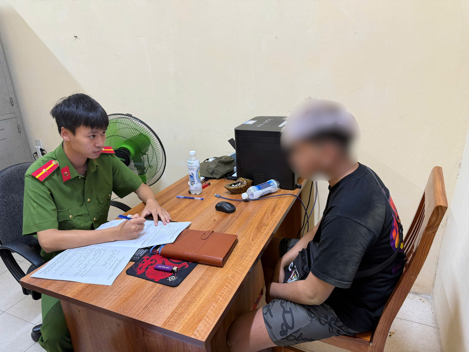 Công an xã Ngự Thiên kiên quyết đấu tranh, ngăn chặn thanh, thiếu niên vi phạm pháp luật