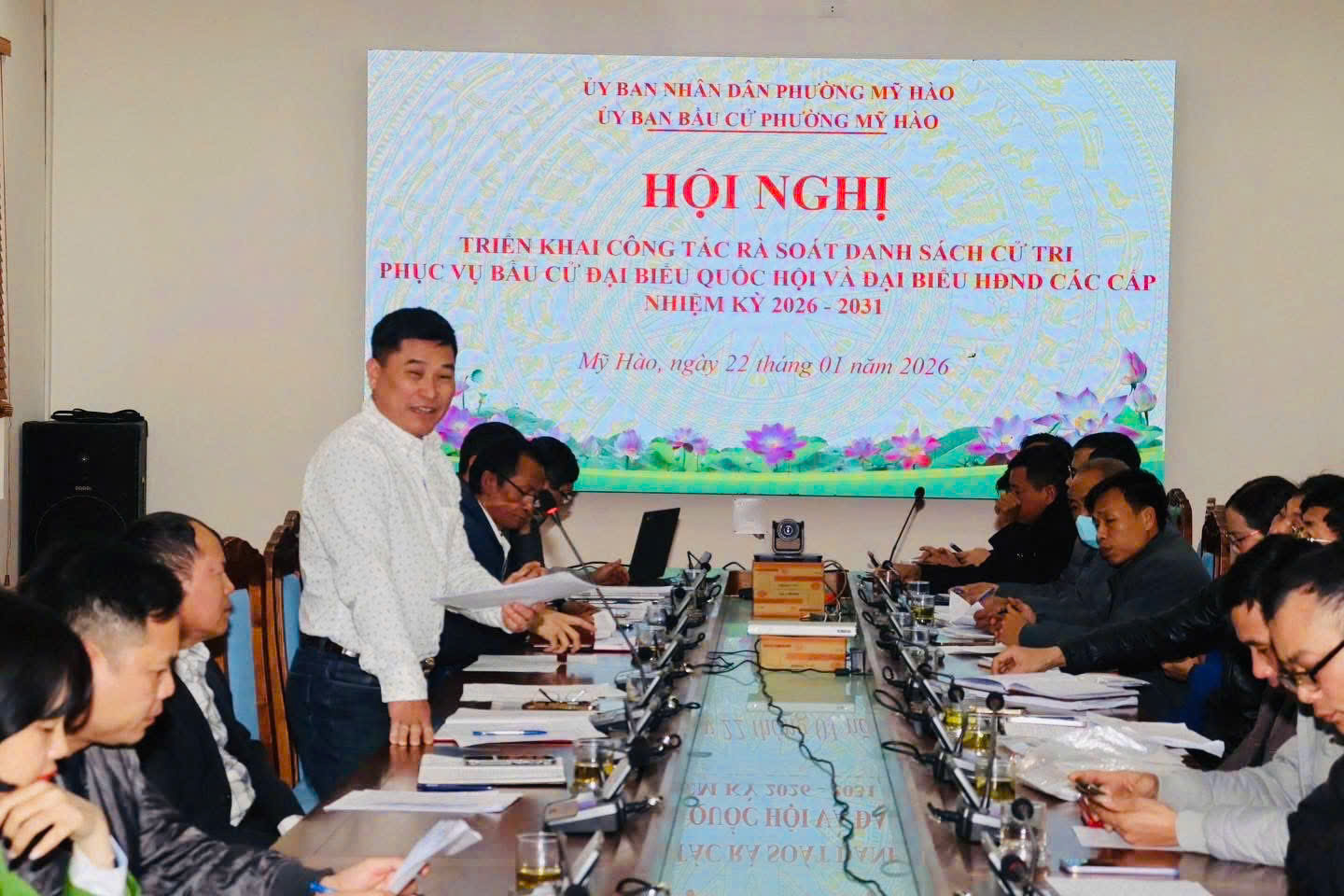 Công an phường Mỹ Hào chủ động rà soát, lập danh sách cử tri phục vụ bầu cử đại biểu Quốc hội khóa XVI và Đại biểu Hội đồng nhân dân các cấp nhiệm kỳ 2025-2031