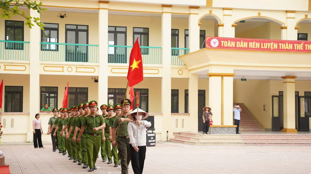 Công an xã Xuân Trúc đảm bảo an ninh trật tự Đại hội thể dục thể thao xã lần thứ I năm 2026