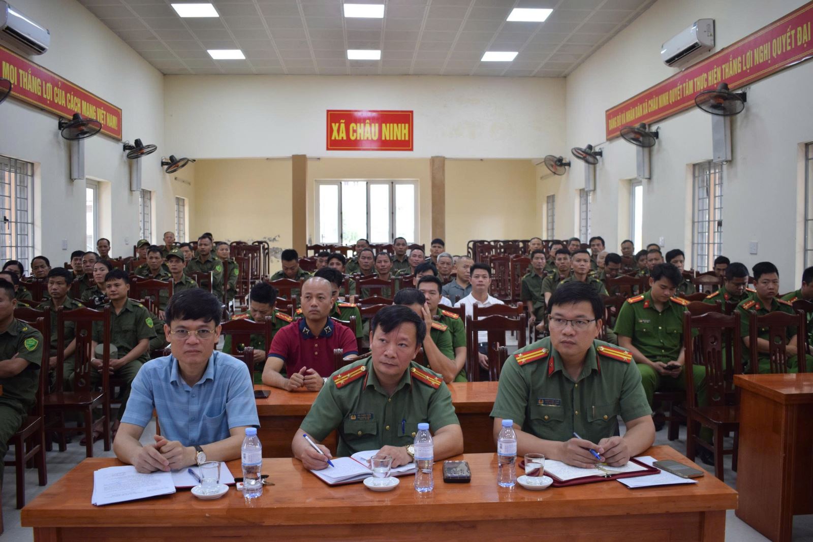 Công an xã Châu Ninh ra mắt 03 mô hình bảo đảm an ninh, trật tự hướng về cơ sở