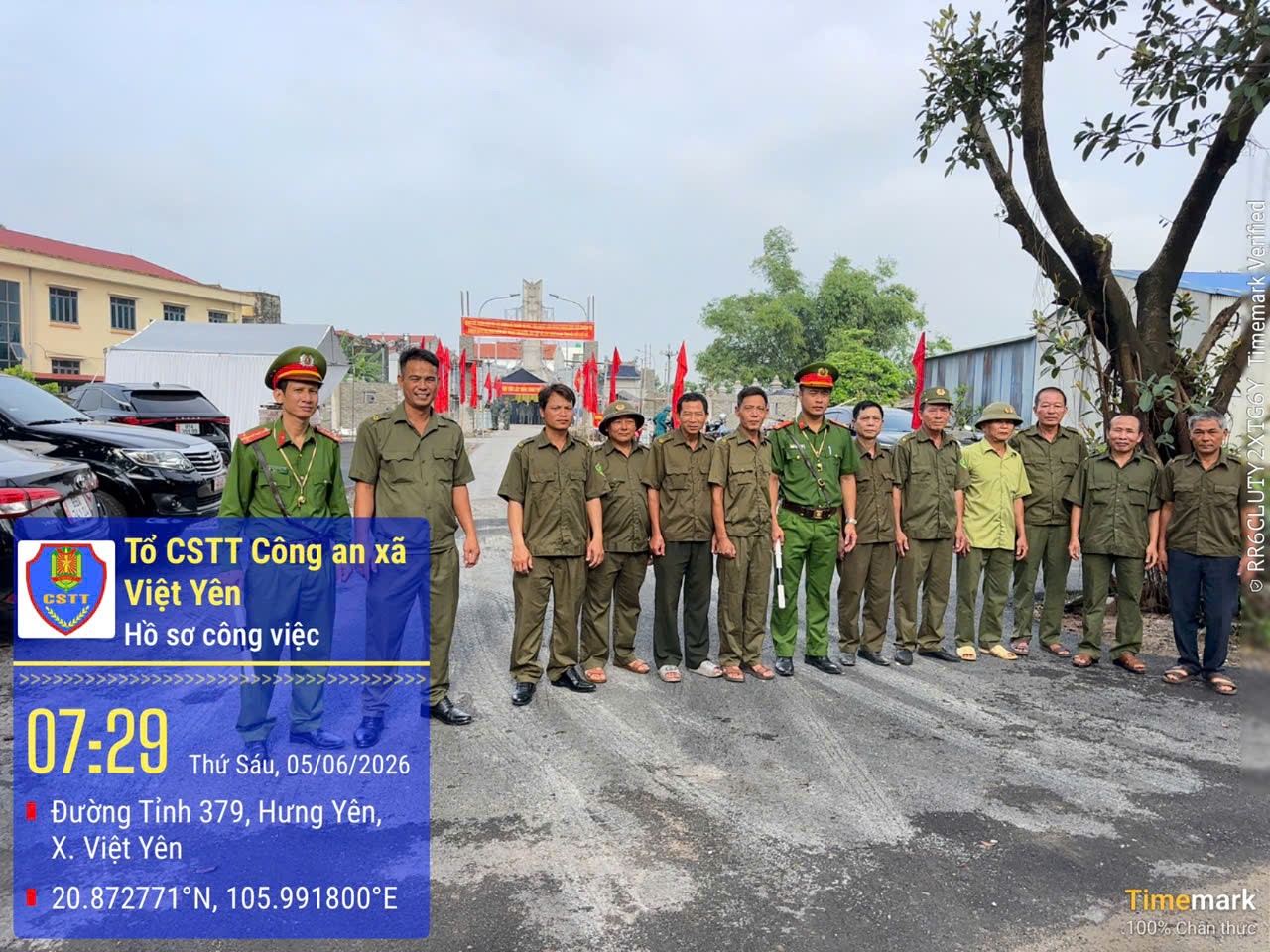 Công an xã Việt Yên đảm bảo An ninh trật tự trong thời gian lấy mẫu ADN hài cốt Liệt sỹ trên địa bàn