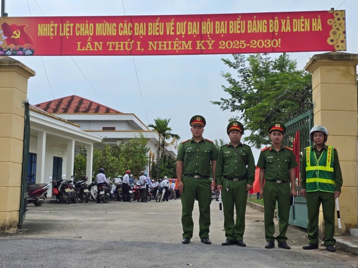 Công an xã Diên Hà: Chủ động, quyết liệt thực hiện nhiệm vụ, bảo đảm an ninh, trật tự địa phương trong giai đoạn mới